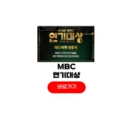 2025 MBC 연기대상 중계 실시간 보는곳 대상후보 축하공연 다시보기 2025 MBC 연기대상