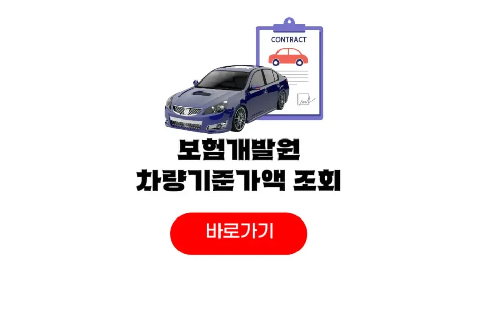 보험개발원 차량기준가액