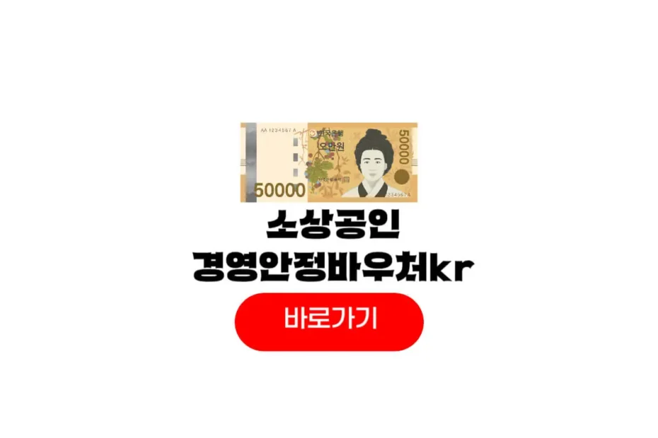 소상공인 경영안정바우처kr