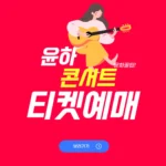 윤하 콘서트 티켓팅