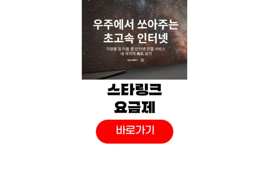 스타링크 요금제