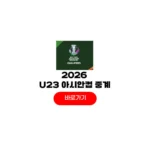 2026 u23 아시안컵 중계 채널 축구 일정 한국 조편성 결과 u23 아시안컵