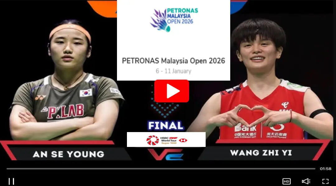 안세영 말레이시아 오픈 결승 중계