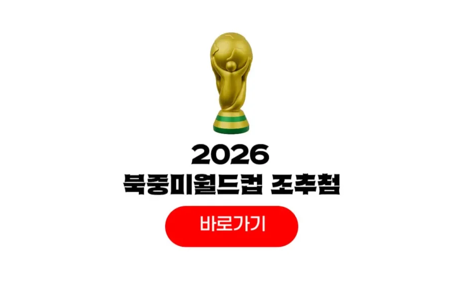 2026 북중미 월드컵 조추첨