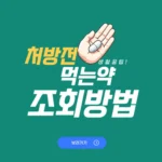 처방전 조회 방법 3가지 유효기간 자녀 재발급 병원 처방받은 약 확인 처방전 조회