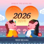 구정 명절 인사말 문구 좋은글 2026년 병오년 새해 첫날 인사 설 덕담 문자 메세지 구정 명절 인사말