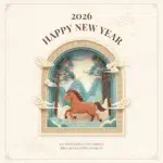 2026년 신년인사말 카드 좋은글 문구 이미지 병오년 1월 감사안부 새해맞이 설날 명절 감사 인사장 신년인사말