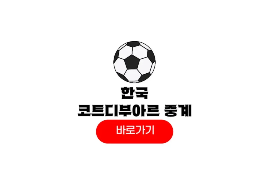 한국 코트디부아르 축구 중계
