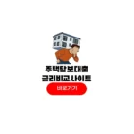 은행별 주택담보대출 금리비교