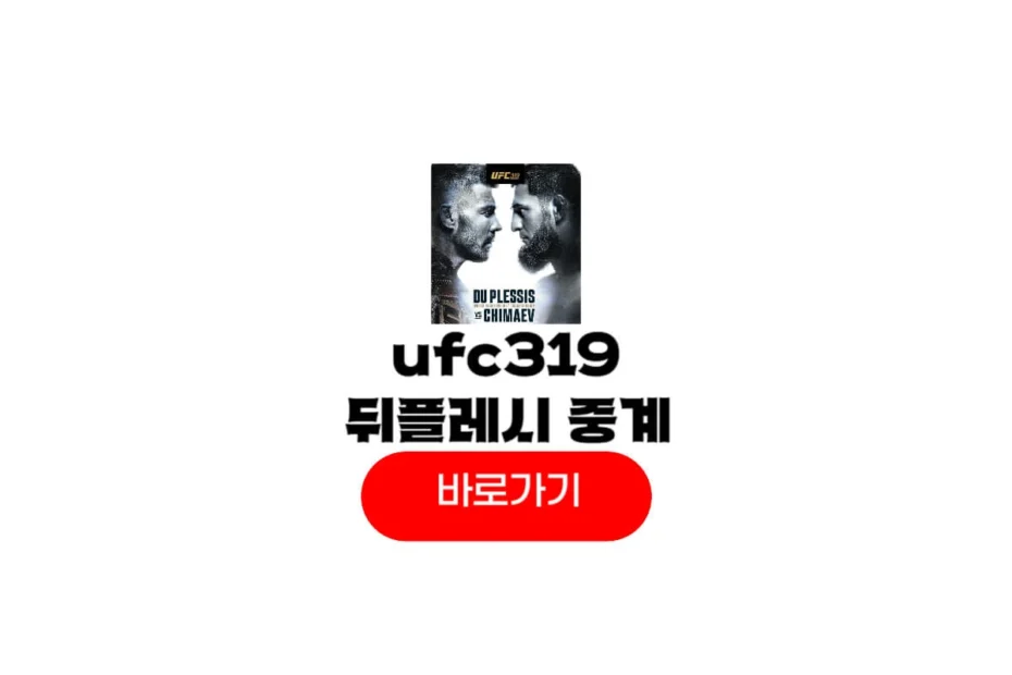 ufc319 중계