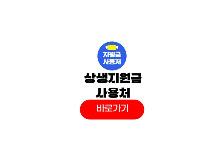 상생지원금 사용처