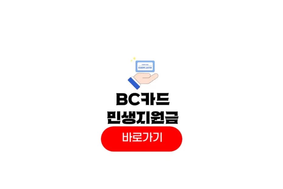 bc 비씨카드 민생지원금