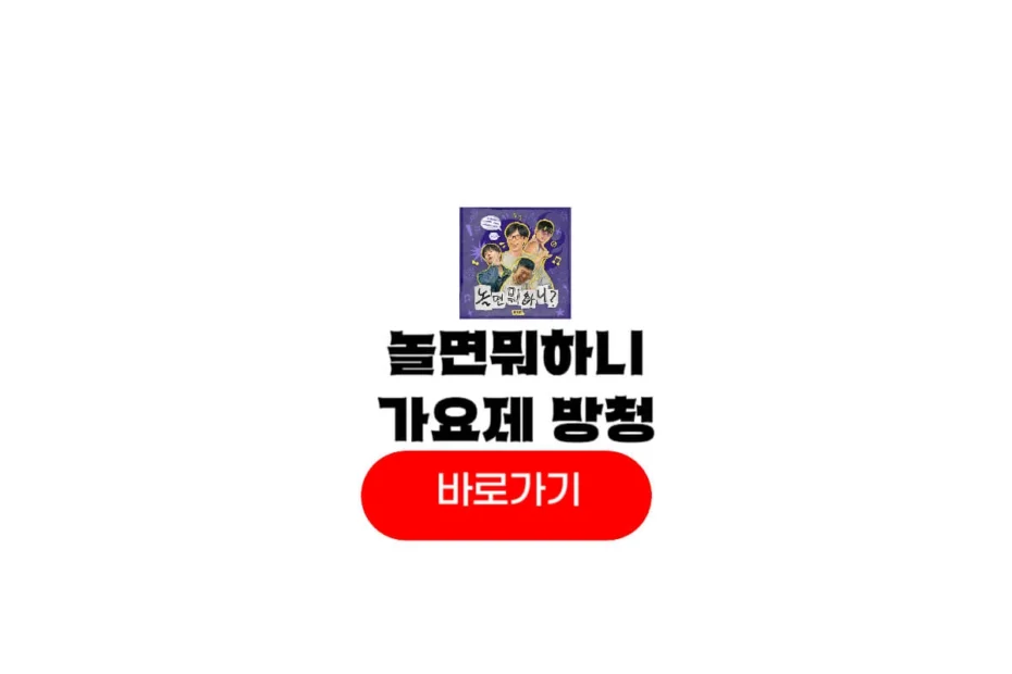 놀면뭐하니 서울가요제 방청