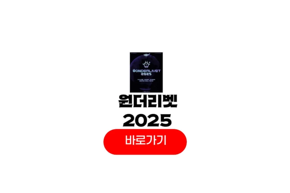원더리벳 2025 티켓팅