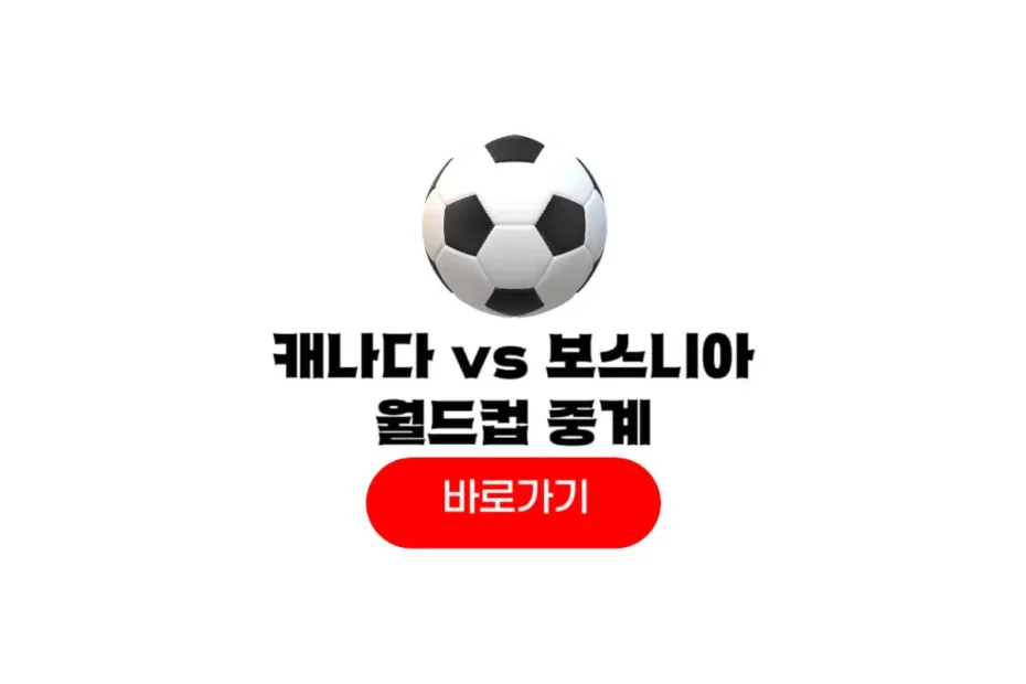 2026년 06월 13일 캐나다 보스니아헤르체고비나
