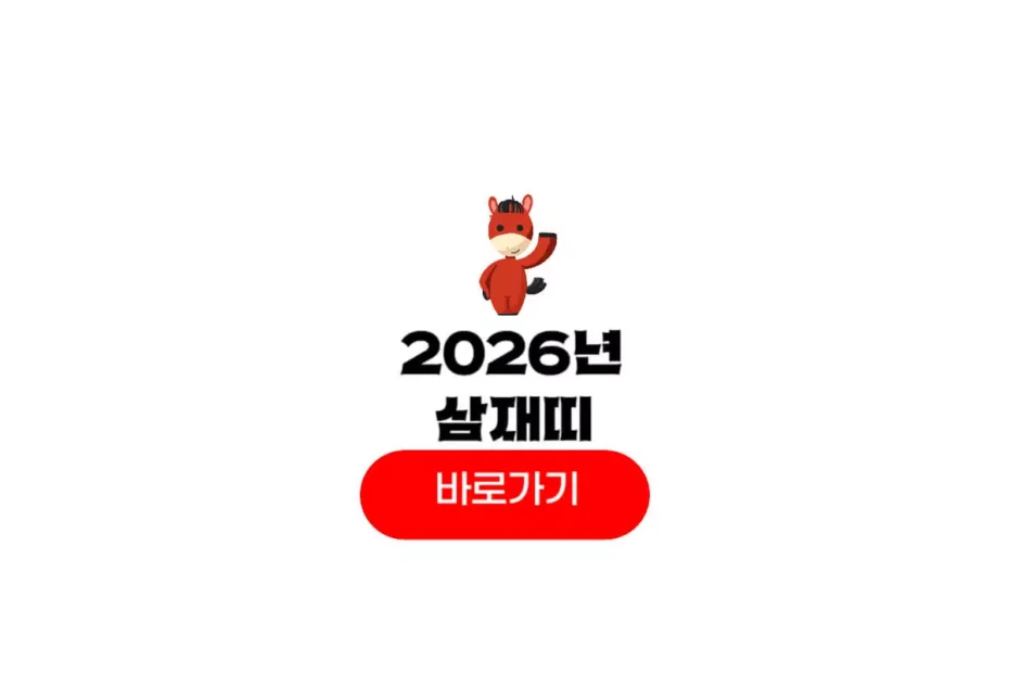 2026년 삼재띠