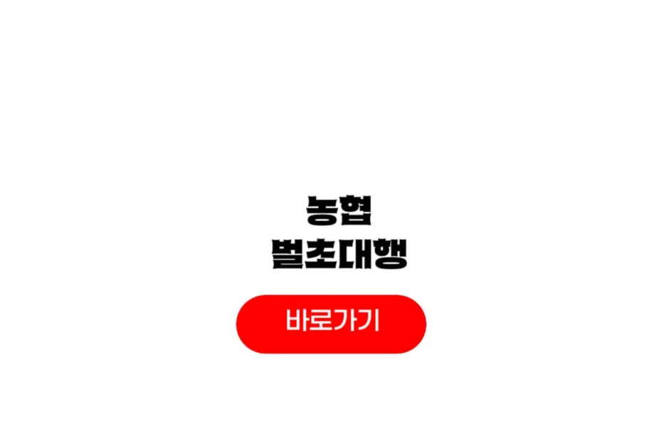 농협 벌초 대행
