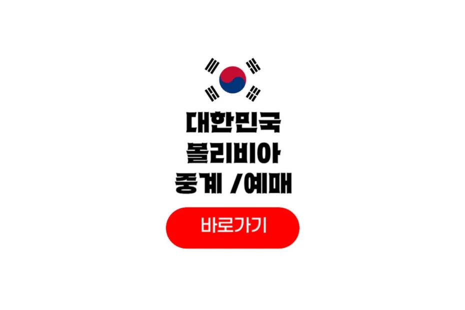 2025년 11월 14일 대한민국 볼리비아