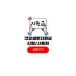 건강생활실천지원금 신청 방법 대상 12만원 포인트 사용처 건강생활실천지원금 신청