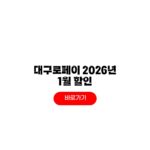 대구로페이 2026년 1월 할인 앱 설치 계좌 연결 가맹점 대구로페이 2026년 1월 할인