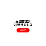 소상공인24 25만원 지원금 신청일정 사용처 소상공인24 25만원