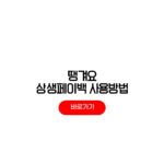 땡겨요 상생페이백 사용방법 배달앱 결제팁 땡겨요 상생페이백