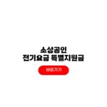 2026 소상공인 전기요금 특별지원금 신청방법 100만원 사용처 2026 소상공인 전기요금 특별지원금