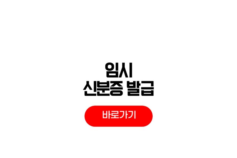임시 신분증 발급
