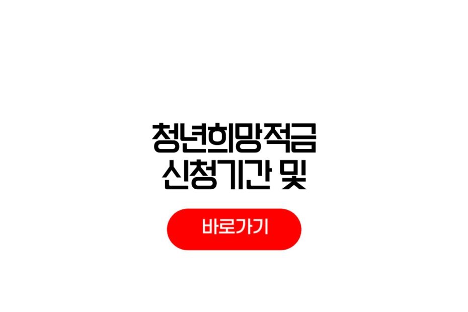 2026 청년희망적금