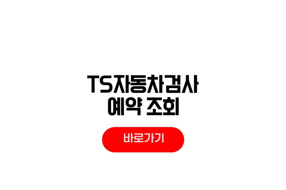 TS자동차검사 예약