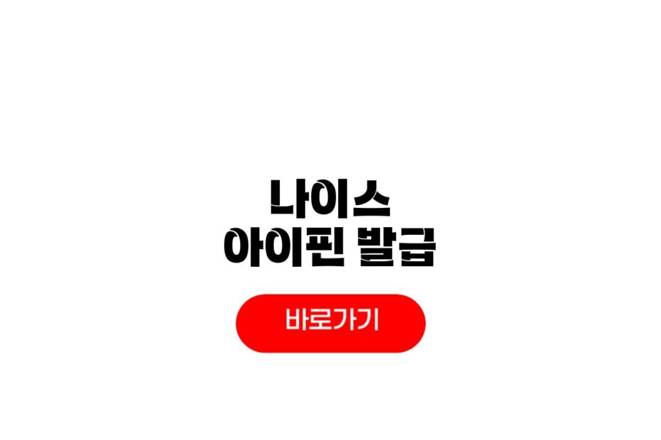 나이스 아이핀 발급