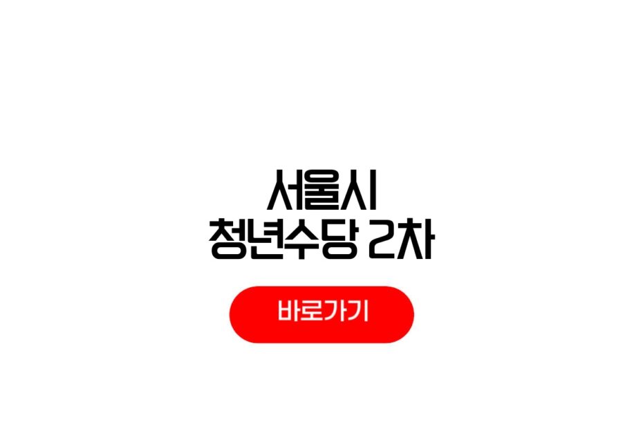 서울시 청년수당 2차