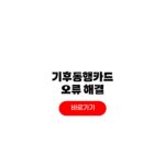 기후동행카드 오류 환불 방법 NFC 인식 오류 해결 기후동행카드 오류