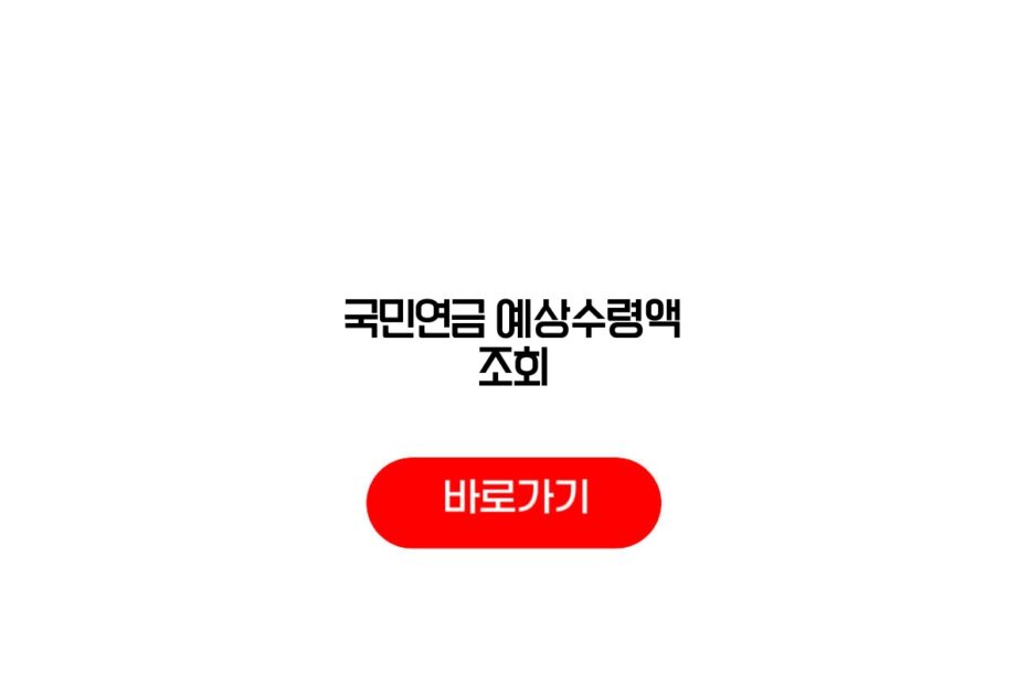국민연금 예상수령액 수령