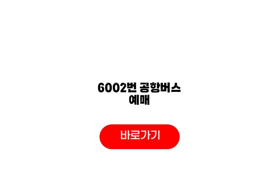 6002번 공항버스 예매