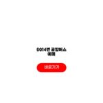 6014번 공항버스 예매 시간표 노선도 요금 필요서류 6014번 공항버스 예매