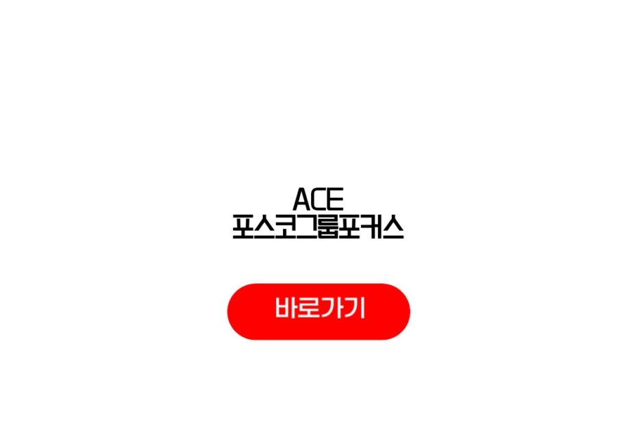 ACE 포스코그룹포커스