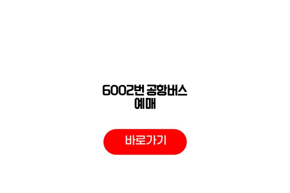 6002번 공항버스 예매