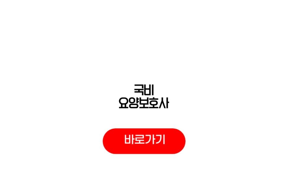국비 요양보호사