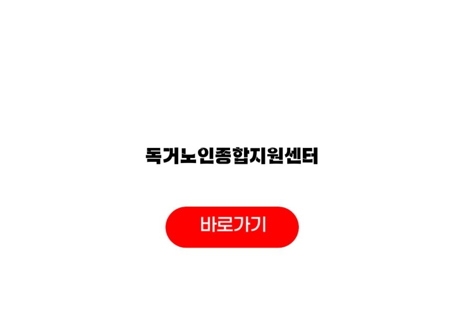 독거노인종합지원센터