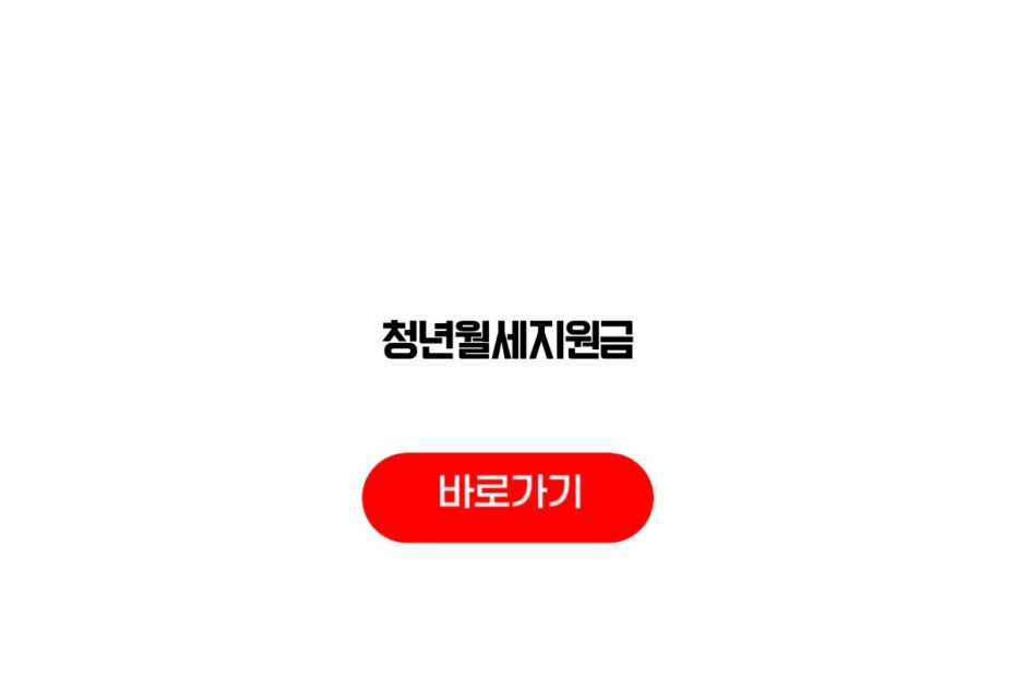 청년월세지원금