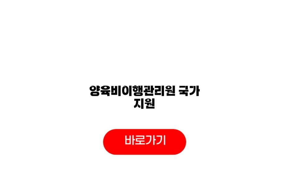 양육비이행관리원 국가 지원