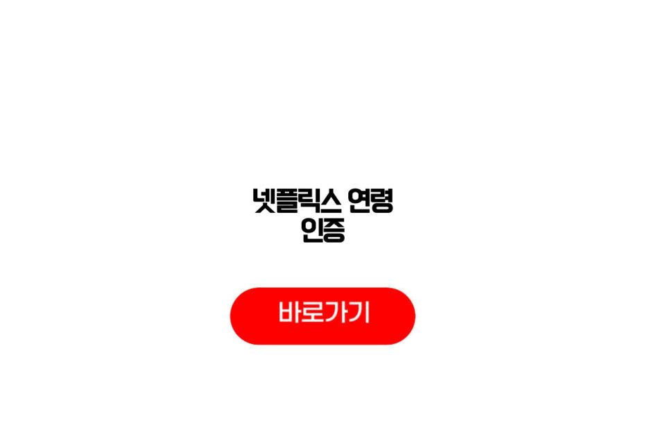 넷플릭스 연령 인증