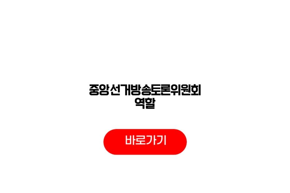 중앙선거방송토론위원회 역할