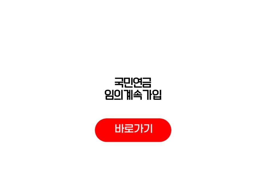 국민연금 임의계속가입