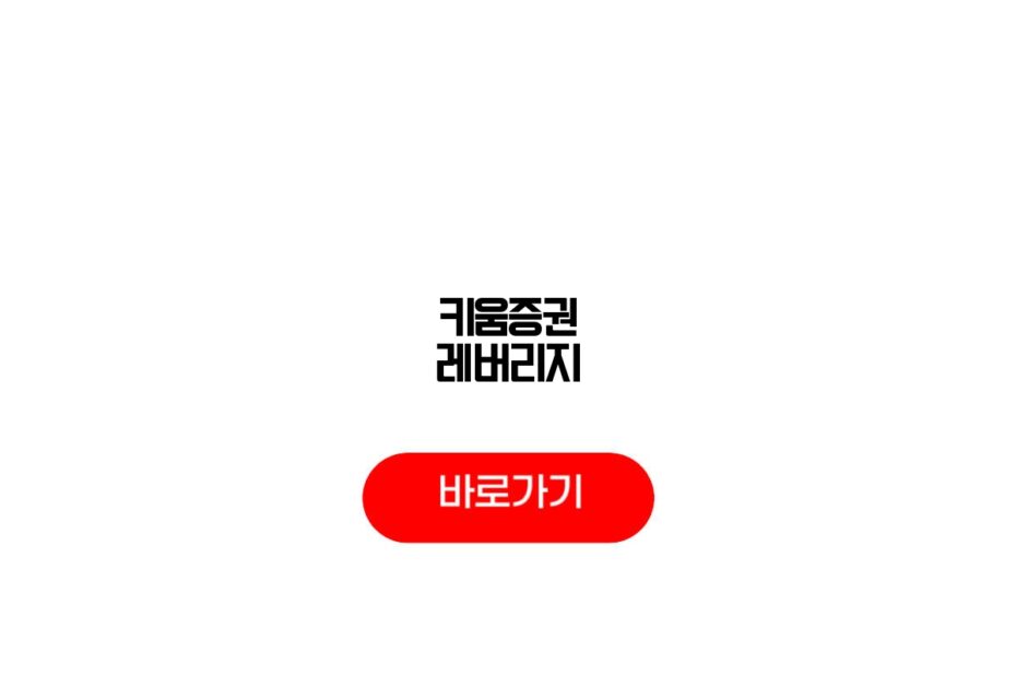 키움증권 레버리지