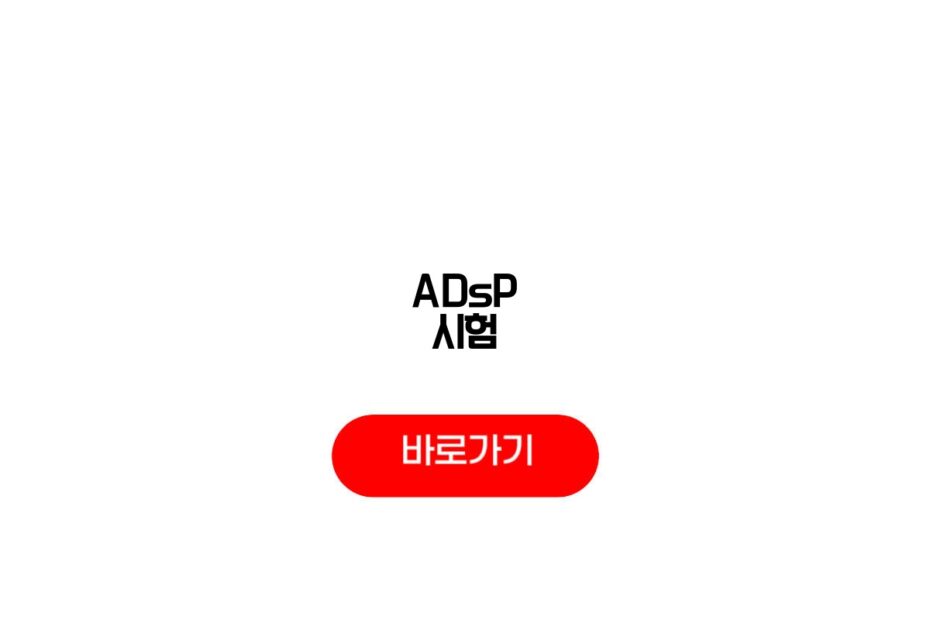 ADsP 시험