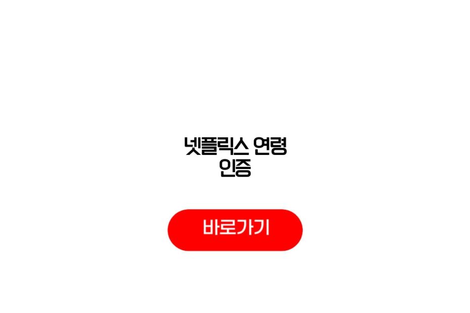 넷플릭스 연령 인증