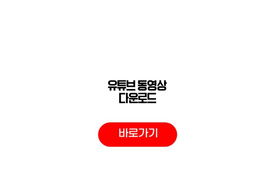유튜브 동영상 다운로드