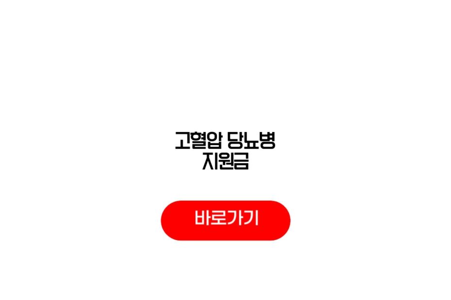 고혈압 당뇨병 지원금